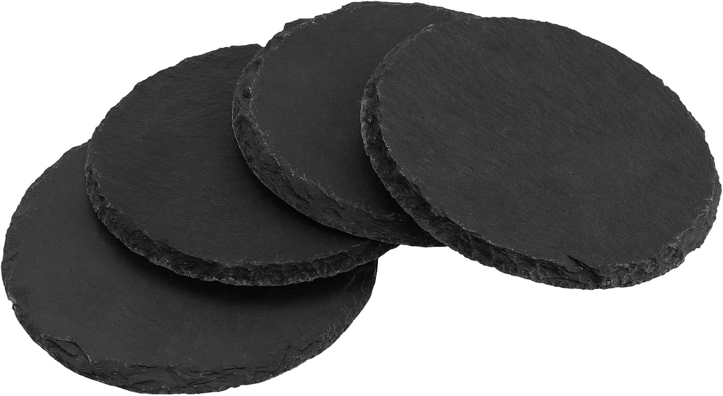 Slate coaster with engraved logo